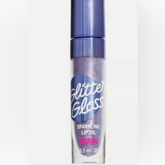 VICTORIA SECRET PINK LIP GLOSS/GLITTER GLOSS/SPARKLING LIP OIL - BLUE RASPBERRY - Picture 1 of 1